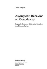 Asymptotic behavior of monodromy: singularly perturbed differential equations on a Riemann surface