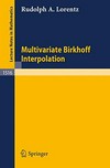 Multivariate Birkhoff interpolation