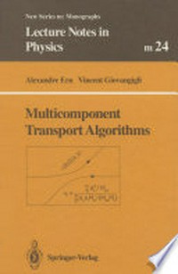 Multicomponent transport algorithms