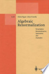 Algebraic renormalization: perturbative renormalization, symmetries and anomalies 