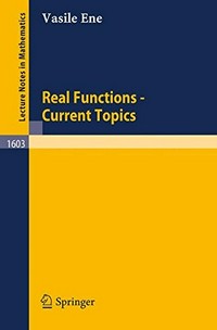 Real functions: current topics