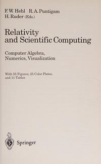 Relativity and scientific computing: computer algebra, numerics, visualization