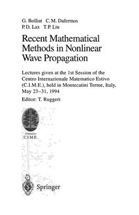 Recent mathematical methods in nonlinear wave propagation: lectures given at the 1st session of the Centro Internazionale Matematico Estivo (C.I.M.E.), held in Montecatini Terme, Italy, May 23-31, 1994