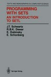 Programming with sets: an introduction to SETL