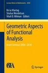 Geometric aspects of functional analysis: Israel Seminar 2006–2010