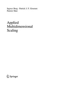Applied Multidimensional Scaling