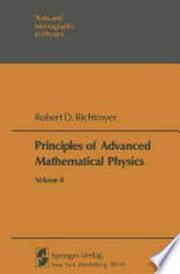 Principles of Advanced Mathematical Physics: Volume II /
