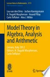 Model theory in algebra, analysis and arithmetic: Cetraro, Italy, 2012