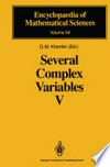 Several Complex Variables V: Complex Analysis in Partial Differential Equations and Mathematical Physics /