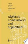 Algebraic Combinatorics and Applications: Proceedings of the Euroconference, Algebraic Combinatorics and Applications (ALCOMA), held in Gößweinstein, Germany, September 12–19, 1999 /