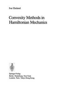 Convexity Methods in Hamiltonian Mechanics