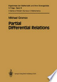 Partial Differential Relations