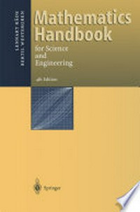 Mathematics Handbook: for Science and Engineering /