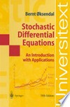 Stochastic Differential Equations: An Introduction with Applications 