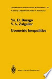 Geometric Inequalities