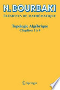 Topologie algébrique: Chapitres 1 à 4 