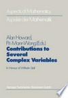 Contributions to Several Complex Variables: In Honour of Wilhelm Stoll /