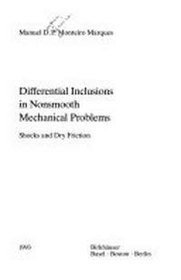 Differential inclusions in nonsmooth mechanical problems: shocks and dry friction 