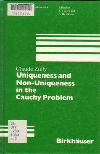 Uniqueness and non-uniqueness in the Cauchy problem 