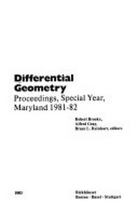 Differential geometry: proceedings, Special Year, Maryland, 1981-82
