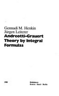 Andreotti-Grauert theory by integral formulas
