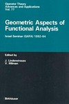 Geometric aspects of functional analysis