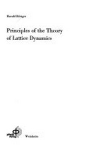 Principles of the theory of lattice dynamics