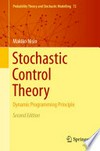 Stochastic Control Theory: Dynamic Programming Principle /