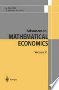 Advances in Mathematical Economics