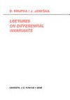 Lectures on differential invariants