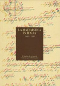 La matematica in Italia (1800-1950)