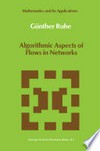 Algorithmic Aspects of Flows in Networks