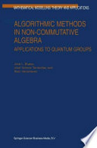 Algorithmic Methods in Non-Commutative Algebra: Applications to Quantum Groups 