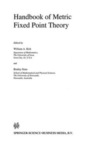 Handbook of Metric Fixed Point Theory