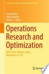 Operations Research and Optimization: FOTA 2016, Kolkata, India, November 24-26 