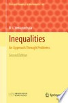 Inequalities: An Approach Through Problems