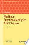 Nonlinear Functional Analysis: A First Course