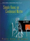 Simple views on condensed matter